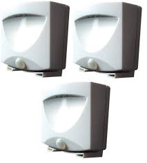 Motion Activated Outdoor Led Night Light Set Of 3 Battery Operated