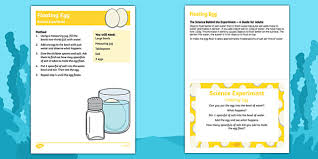 If you are using regular tearaway or cutaway stabilizer, you will need to spray the stabilizer with temporary adhesive. Eyfs Floating Egg Science Experiment And Prompt Card Pack