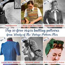 Sort by name most favorites most projects recently added. Guest Post Top 10 Free 1940s Knitting Patterns From The Vintage Pattern Files By Gum By Golly