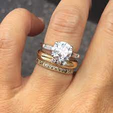 The 17 Best Wedding And Engagement Rings To Mix And Stack To Your Heart S Desire Mixed Metal Wedding Rings Stacked Wedding Rings Antique Wedding Rings