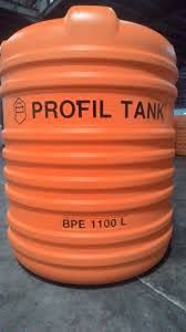 Dibuat dari bahan dasar plastik polyethylene yang bisa didaur ulang. Tandon Tangki Toren Air Profil Tank 1100 Liter