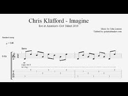 Believer by imagine dragons acoustic guitar lesson fingerstyle chord melody. Chris Klafford Imagine Tab Acoustic Fingerpicking Guitar Tabs Guitar Pro Youtube