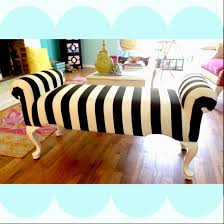 Black And White Striped Bench Black White Striped Bench Hollywood Regency Girly Glam Home Decor Furniture Decor