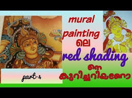 Learn Mural Painting Red Outling Part 4 Mural Painting Kerala Mural Painting Mural