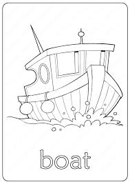 Kids coloring page, pixel coloring with numbered squares. Printable Boat Coloring Page Book Pdf Boat Coloring Page Boat Coloring Coloring Pages