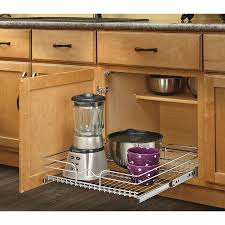metal basket in the cabinet organizers