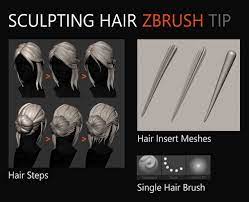 Making Of Ciri Statue Zbrush Hair Zbrush Zbrush Tips
