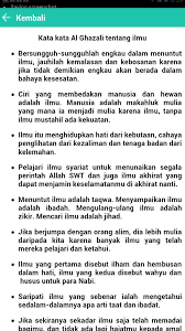 Untuk kesehatan yang baik, kendalikan makananmu. Kumpulan Kata Bijak Imam Al Ghazali For Android Apk Download