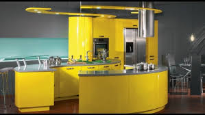 الرمادي مع الأصفر ثنائي مميز لديكورات المطابخ مجلة هي