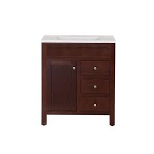 All home depot locations in your state wyoming (wy). St Paul Wyoming 30 Inch X 18 Inch Vanity In Hazelnut With Vanity Top In Alpine The Home Depot Bathroom Tile Inspiration Bathroom Vanity Tops Bathroom Vanity