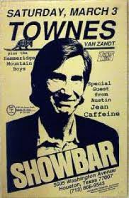 Townes Van Zandt Concert Appearances and Timeline