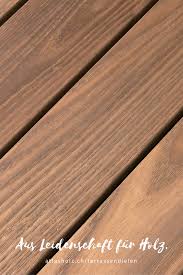 Terrassendielen Aus Holz In Esche Thermoholz Glatt Mit Verdeckter Montage Terrassendielen Terrasse Holz Diele