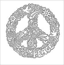 Hippie Coloring Pages Peace Signs Trippy Coloring Pages Coloring Pages Mandala Coloring