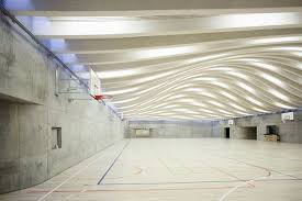 Sports Flooring With A Nordic Finish Junckers Sports Flooring System At Gammel Ellerup Gymnasium D Urban Design Architecture Big Architects Roof Architecture