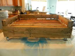 Making pet beds from common household items is a smart way to be a great green citizen of the world. Dog Bed Made From Pallets Pallet Furniture Plans