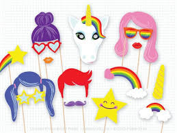 Unicorn Party Photo Booth Props Unicorn Birthday Photobooth Props Wedding Magical Fantasy Rai Photo Booth Props Birthday Unicorn Party Unicorn Baby Shower