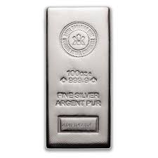 Rcm 100 oz silver bars have a blank rear surface, in common with silver bars from most other silver refineries. Silver Bar 100 Oz Royal Canadian Mint 9999 New Design Canadian Pmx