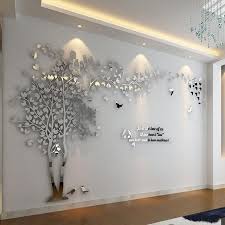 Large 3d Couple Tree Wall Sticker Living Room Decals Acrylic Wall Decor Large Wall Decor Living Room