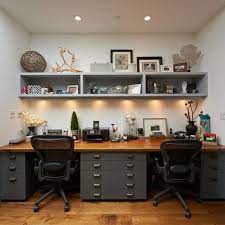 Home Office Design Ideas Pictures Remodels And Decor Shared Home Offices Home Office Furniture Home Office Design For that reason, if you are going to buy a computer table for the office or home use, it is far better for you luxor two person black computer workstation. office furniture