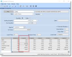 (choose all that apply) check all that apply tells the sales force how many products are available to sell. Available To Promise Does Not Show Available Correctly Feature Requests And Suggestions Epicor User Help Forum