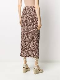 Credit must be given to ladysakura & trueintrovert. Shop Brown Ganni Floral Print Midi Skirt With Express Delivery Farfetch