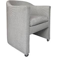 1970s barrel back upholstered dining