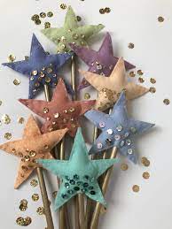 Magic Wand Star Wand Fairy Wand Princess Wand Fairy Etsy In 2021 Fairy Wands Princess Wands Christmas Crafts Diy