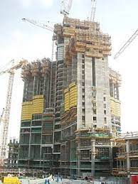 Burj khalifa stands a whopping 2,723 feet in the air making it the tallest building in the world. Burj Khalifa Wikipedia
