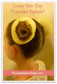 Hairstyles play a entirely important role in affecting the look of a person. Crazy Hair Day Hairstyle Hairstyles For Girls Princess Hairstyles