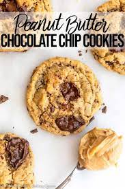 Step By Step Photos Help You Make This Easy Peanut Butter Chocolate Ch Peanut Butter Chocolate Chip Cookies Chocolate Chip Cookies Peanut Butter Chocolate Chip