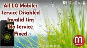 I've verified this on my verizon lg g vista running 4.4.2: Free All Lg Service Disabled Invalid Sim No Service Fixed Martview Forum