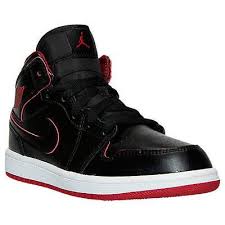 Jordan 1 Mid White Black Gym Red Youth Nike Jordan 1 Mid Bp Ps Little Kids 640734 028 Black Red Shoes Youth Size 11 5 Red Shoes Nike Jordan Jordan 1 Mid