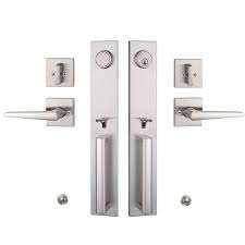 Maybe you would like to learn more about one of these? Double Door Handlset For Front Door Brushed Nickel Finish Keyed Entry Handle And Dummy Hanlset Set Mdhst2016sn Double 1 Buy Online In Botswana At Botswana Desertcart Com Productid 185548407