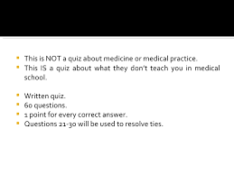 A lot of individuals admittedly had a hard t. Medical Trivia Quiz Reverberates 6 0