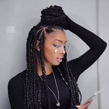 When done with the help of natural or synthetic hair extensions, they look just perfect. Latest Big Box Braids Hairstyles In 2019 Tuko Co Ke
