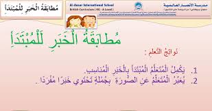اللغة العربية بوربوينت درس مطابقة الخبر للمبتدأ للصف الثاني ملفاتي
