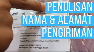 Einer ist auch in ihrer nähe. Cara Mudah Penulisan Nama Dan Alamat Tujuan Untuk Pengiriamn Surat Atau Paket Jne Pos Tiki J T Youtube