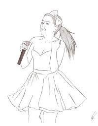Ariana grande free coloring pages. Victorious Colouring Pages To Print Novocom Top
