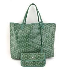 Goyard continues to keep luxury sophisticated and easy. Saint Louis Cloth Handbag Goyard Green In Cloth 15026141