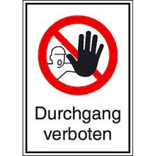 Das schild für „einfahrt verboten findet sich gratis clip art illustrationen zum downloaden und ausdrucken. Verbots Kombischild Durchgang Verboten Direkt Beim Hersteller Kaufen