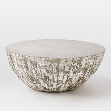 Sculpted Concrete Drum Coffee Table Drum Coffee Table Coffee Table Stone Coffee Table