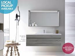 This lovely traditional vanity is the perfect addition to any i ordered this vanity in grey and absolutely love it! Asti 1200mm Light Grey Oak Timber Wood Grain Wall Hung Vanity With Extra Wide Basin Homegear Australia