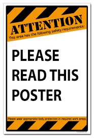 Students will be given paper to create the poster (use only the 8.5x11 size paper). Safety Poster Videos For A Lab The Bathroom May Seem Like An Odd Location To Place A Lab Safety Poster