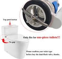 VALLVATER THU Conjunto de válvulas de descarga de vaso sanitário ABS,  Válvula de descarga dupla, Compatível com TOTO THU338N : Amazon.com.br: Casa