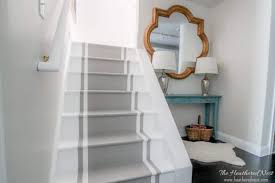 Our diy staircase makeover has made a huge difference for our home! Staircase Remodel Project How To Paint Stairs The Heathered Nest