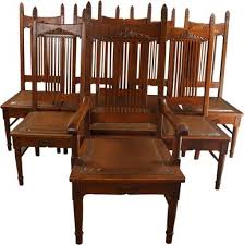 Set 8 Victorian Dining Chairs 1900 Made By Paines Furniture Co Of Boston The Oak Chair Set Includ Dining Chairs For Sale Victorian Dining Chairs Dining Chairs
