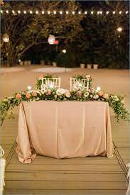 Greenery and white sweetheart table with candle lights. 40 Stunning Bride And Groom Table Ideas Fashion And Wedding Bride Groom Table Decoration Bride Groom Table Sweetheart Table Wedding