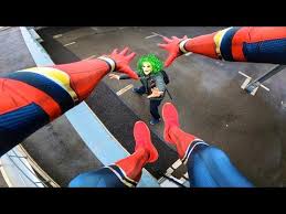 spiderman vs joker real life parkour pov youtube coloracion de cabello