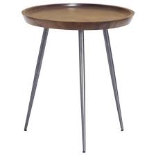 Find accent and side tables at great value on athome.com, and buy them at your local at home explore the biggest selection of accent tables in every style, for every room and at every budget. Coast To Coast Imports Coast To Coast Accents Contemporary Round Accent Table Darvin Furniture End Tables