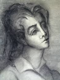 Betty Woodward-Bosley Signed Modern Figurative Graphite Drawing